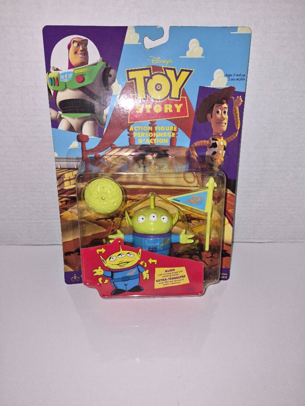 Vintage 1995 Thinkway Toys Disney Pixar Toy Story Alien Action Figure Sealed